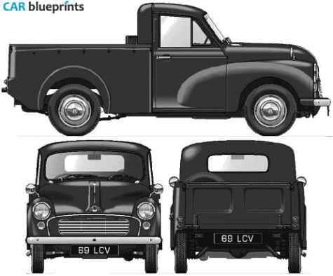 1970 Morris Minor 8CWT Pick-up blueprint