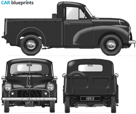 1953 Morris Minor S2 Pick-up blueprint