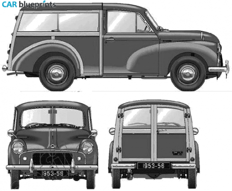 1953 Morris Minor S2 Traveller Van blueprint