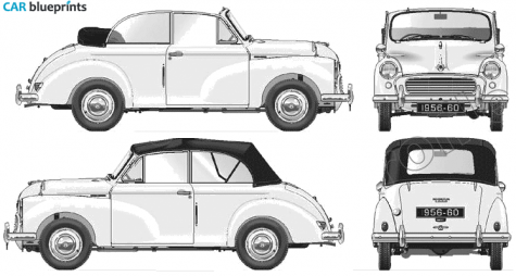 1956 Morris Minor Tourer Cabriolet blueprint