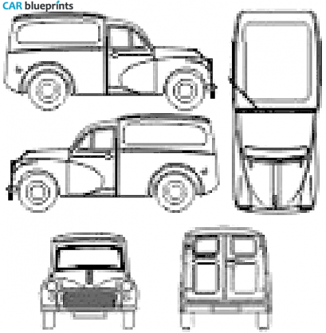 1969 Morris Minor Van blueprint