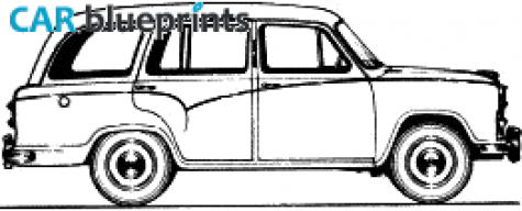 1957 Morris Oxford Traveller Series IV Wagon blueprint