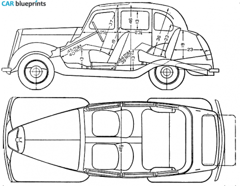 1946 Morris Ten Four Sedan blueprint