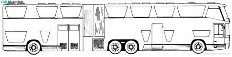 1977 Neoplan Car-o-Tel Road Cruiser Bus blueprint