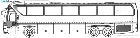 Neoplan Tourliner Bus blueprint