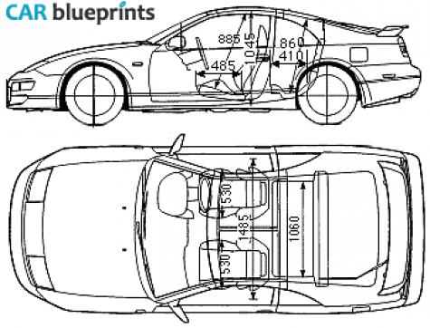 1998 Nissan 300 Z Fairlay Coupe blueprint