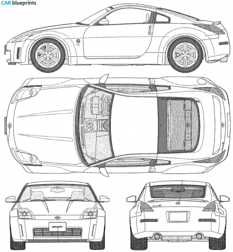 2004 Nissan 350 Z Coupe blueprint