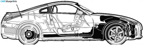 2003 Nissan 350 Z Coupe blueprint