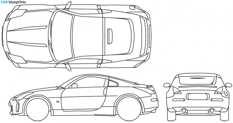 2005 Nissan 350Z Coupe blueprint