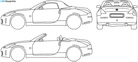 2005 Nissan 350 Z Roadster blueprint