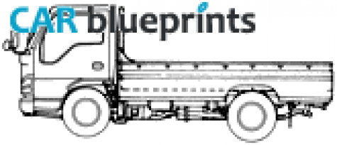 2006 Nissan Atlas II Truck blueprint