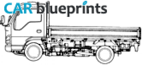 2006 Nissan Atlas Short Bed II Truck blueprint