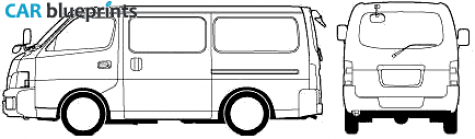 2003 Nissan Caravan e25 Microvan blueprint