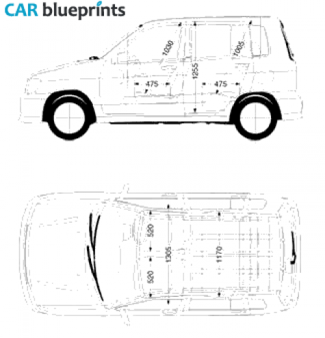 2001 Nissan Cube  Z10 Hatchback blueprint