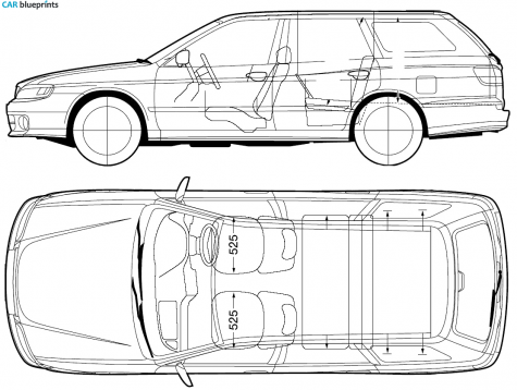 2002 Nissan Expert Wagon blueprint