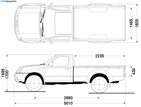 2007 Nissan Frontier long bad Pick-up blueprint