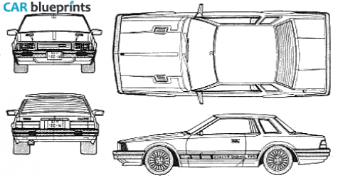 1983 Nissan Gazelle HTRS Coupe blueprint