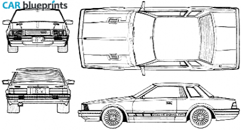 1979 Nissan Gazelle S110 2000RS Turbo Coupe blueprint