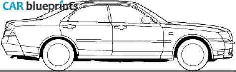 1999 Nissan Gloria Y34 Sedan blueprint