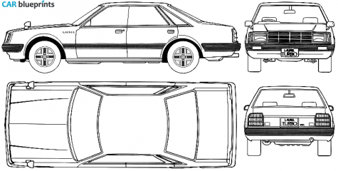 1985 Nissan Laurel C31 Turbo 2000 SGX Sedan blueprint