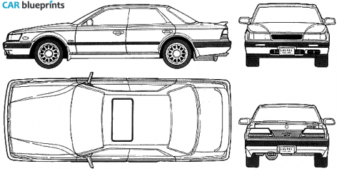 1990 Nissan Laurel C33 Sedan blueprint