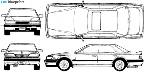 1990 Nissan Laurel C33 SGL Sedan blueprint