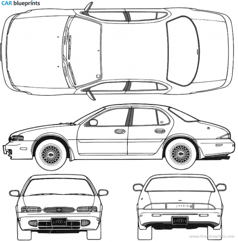 Nissan Leopard Y32 Sedan blueprint