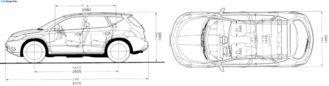 2005 Nissan Murano SUV blueprint