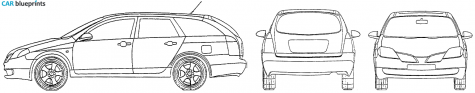 2005 Nissan Primera Wagon blueprint