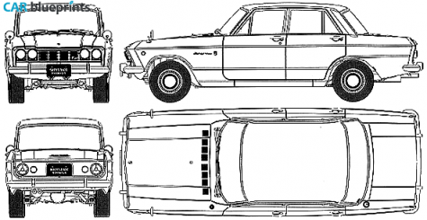 1964 Nissan Prince Skyline S54B 2000GT Sedan blueprint