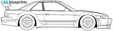 1988 Nissan Silvia S13 Coupe blueprint