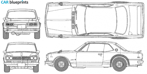 1987 Nissan Skyline GT R 2000 Coupe blueprint