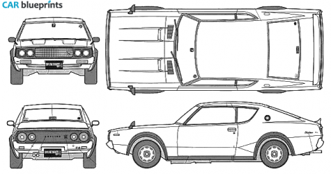 1987 Nissan Skyline GT R 2000 Coupe blueprint