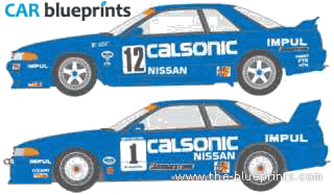 1994 Nissan Skyline R33 GT-R GRA Coupe blueprint