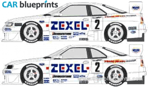 1997 Nissan Skyline R34 GT-R GRA Coupe blueprint