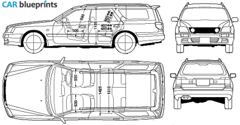 2001 Nissan Stagea Wagon blueprint