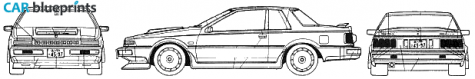 1990 Nissan Sylvia RS X Coupe blueprint