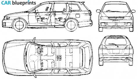 1996 Nissan Winroad Y11 Wagon blueprint