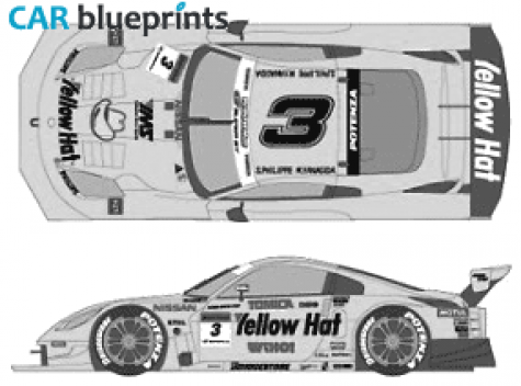 2007 Nissan Fairlady Z Yellow Hat Coupe blueprint