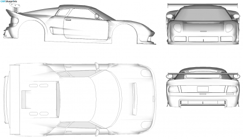 2000 Noble M12 GTO Coupe blueprint