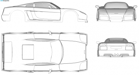 2004 Noble M14 Coupe blueprint