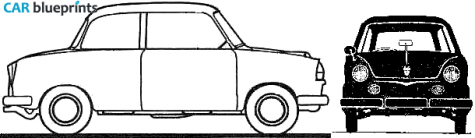 1958 NSU Prinz Sedan blueprint