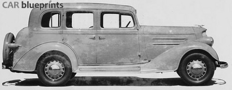 1934 Oldsmobile Model F-34 Touring Sedan blueprint