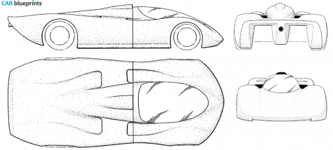 1987 Oldsmobile Aerotech Coupe blueprint