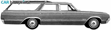 1965 Oldsmobile Custom Vista Cruiser Station Wagon blueprint