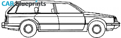 1989 Oldsmobile Cutlass Ciera Wagon blueprint