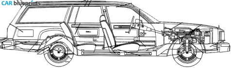 1981 Oldsmobile Cutlass Wagon blueprint