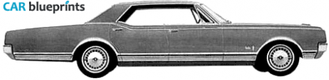 1965 Oldsmobile Delta 88 Holiday Sedan blueprint