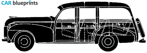 1948 Oldsmobile Deluxe Sedan blueprint