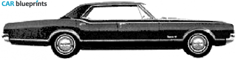 1966 Oldsmobile Dynamic 88 Holiday Sedan blueprint